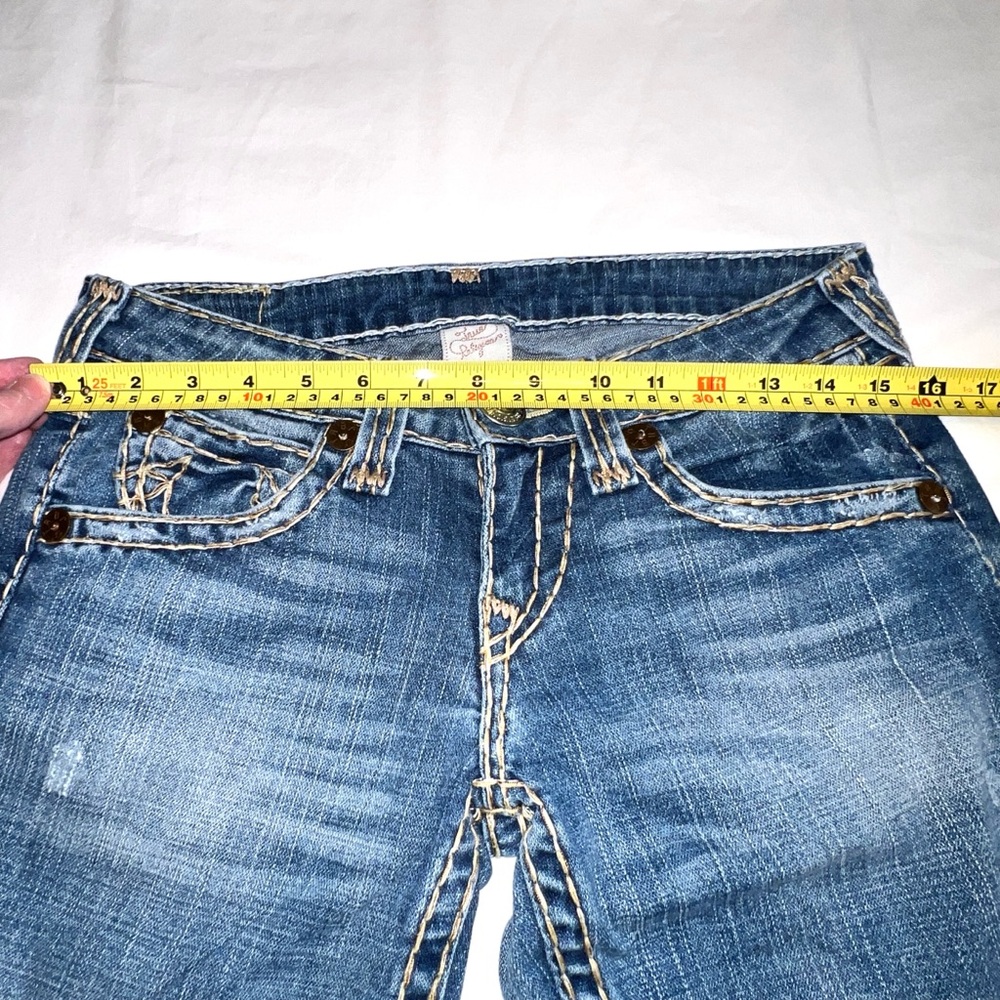 Vintage Y2K True Religion Joey Super T Low Rise Flare Women’s Jeans Size 27 - Picture 7 of 14